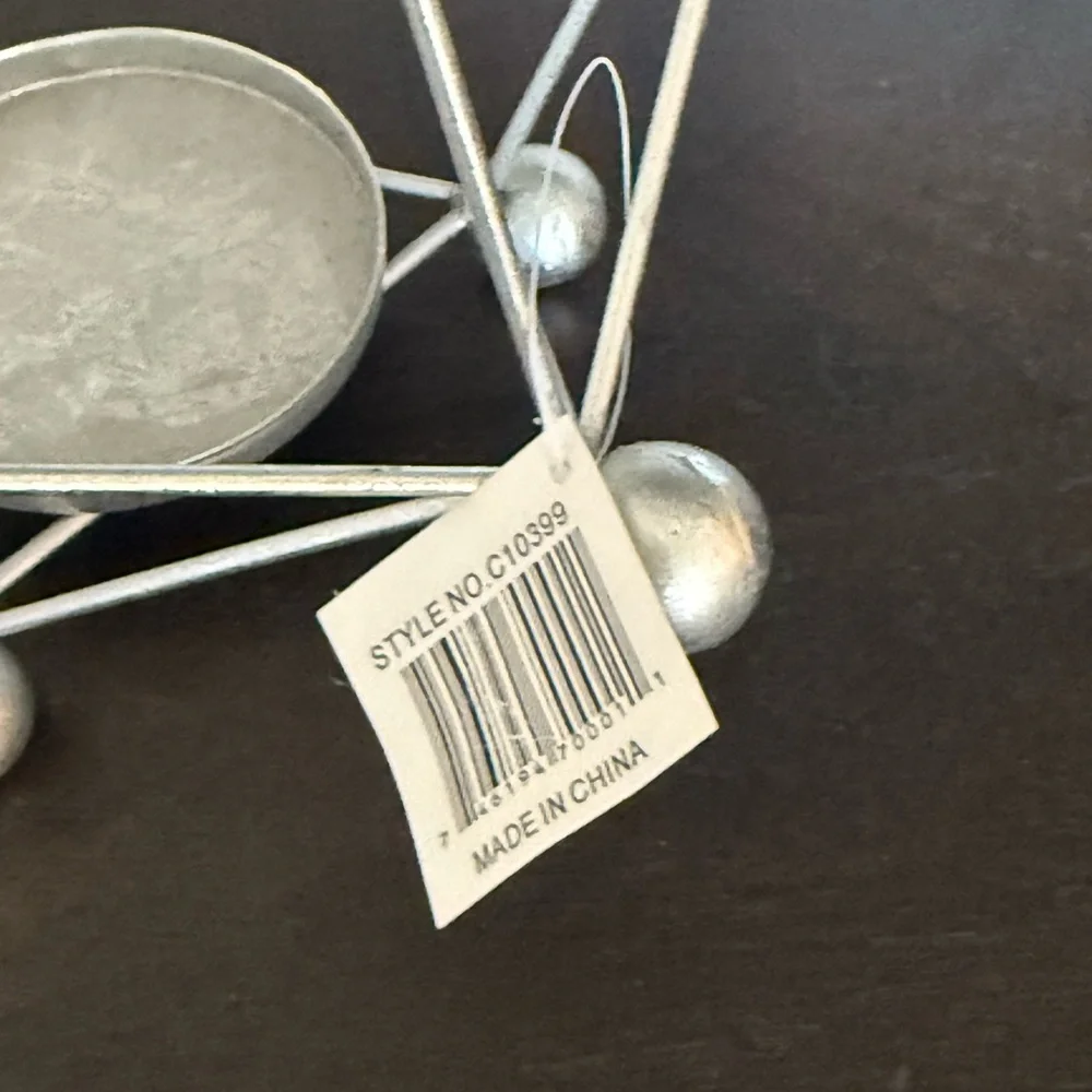 Bed Bath & Beyond Metal Geometric Candle Holder Lantern 10x9”